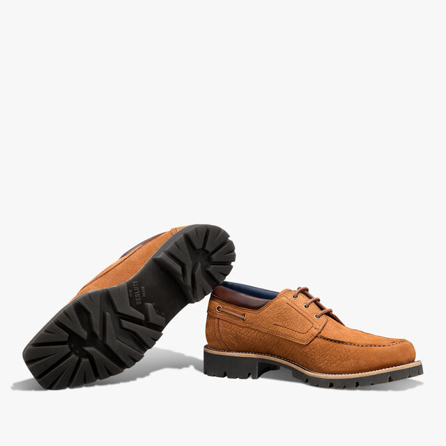 Grand Chemin Nubuck Leather Derby, WALNUT BROWN, hi-res 5
