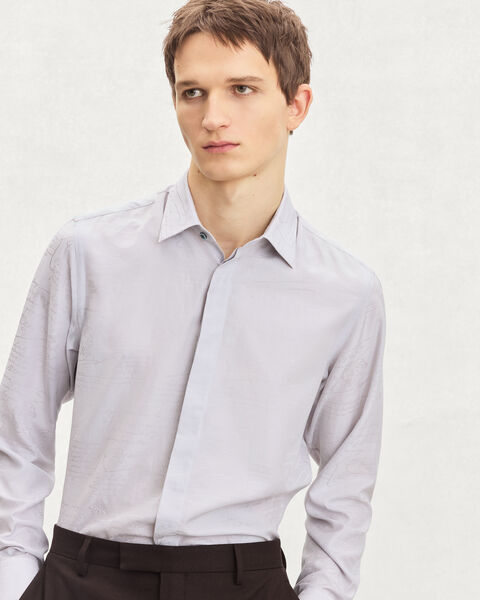 Andy Scritto图纹衬衫, Icy Grey, hi-res