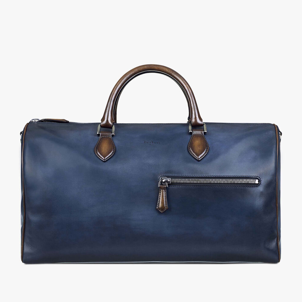Jour Off Mm Calf Leather Travel Bag Berluti Jour Off Calf Leather Travel Bag Indigo Denim Hi Res
