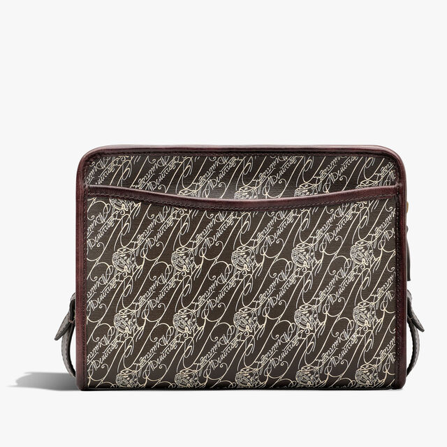 Journalier Toile Marbeuf Messenger, DARK BROWN + MADURO, hi-res 3