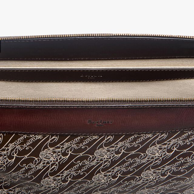 Sac Bandoulière Musette En Toile Marbeuf, DARK BROWN + MADURO, hi-res 7