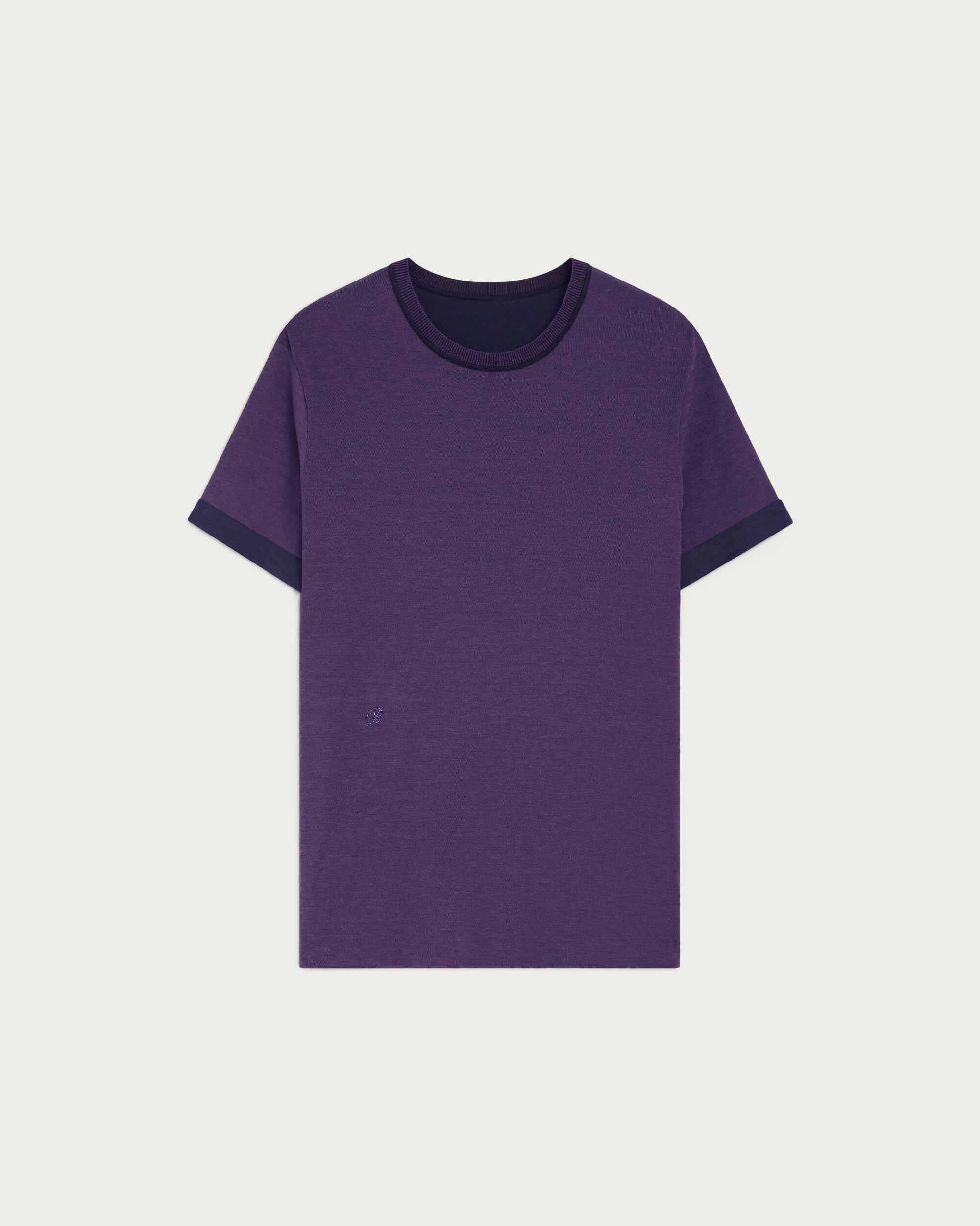 Bicolor Reversible T-Shirt, Navy & Purple, hi-res