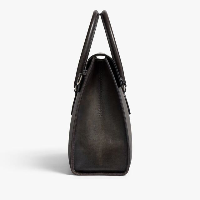 E'Mio Briefcase In Leather, GREY FLANEL, hi-res 5