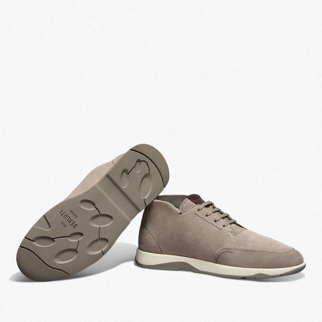 Echappee Scritto Suede Calf Derby, GREY, hi-res 4