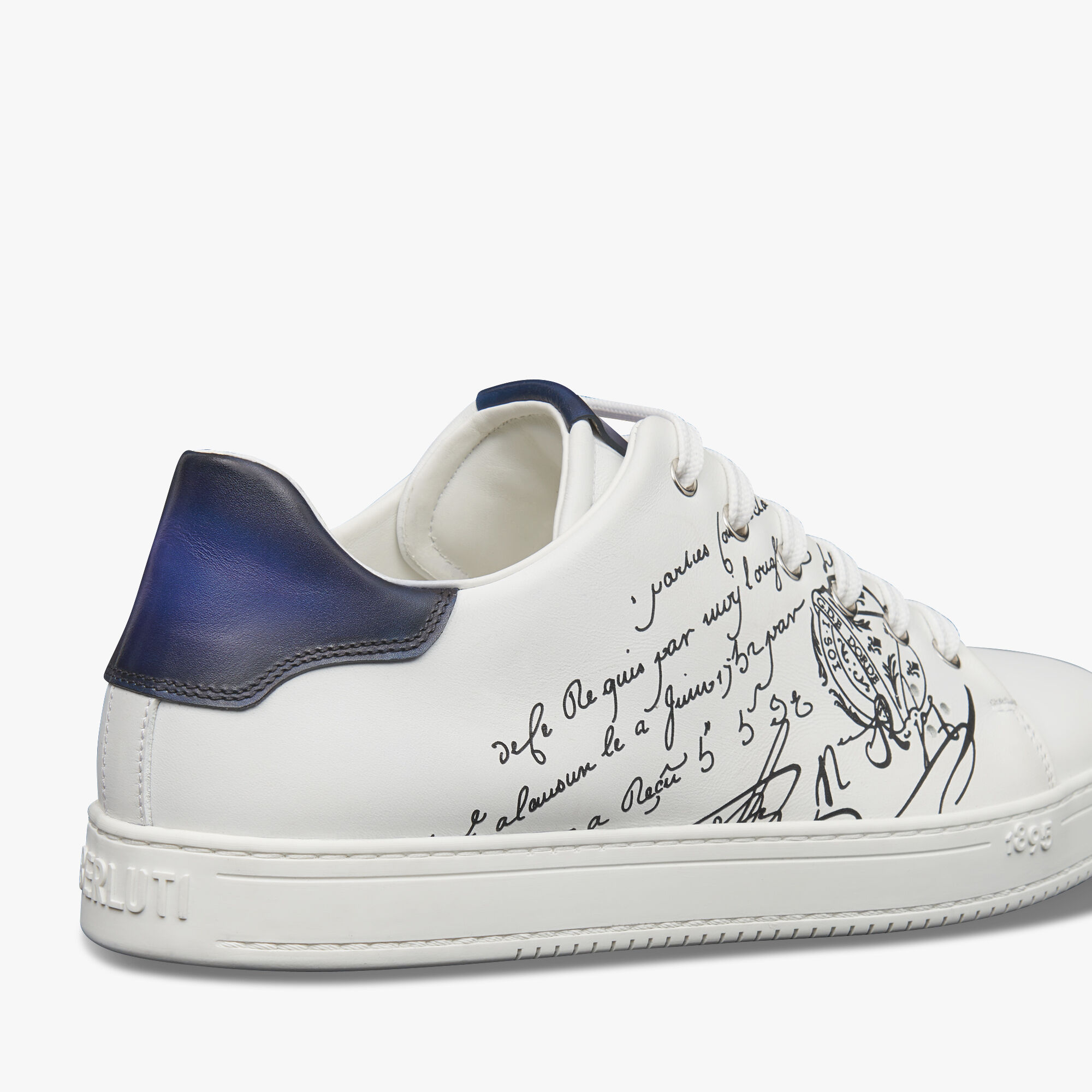 Playtime Scritto Leather Sneaker, WHITE, hi-res 5