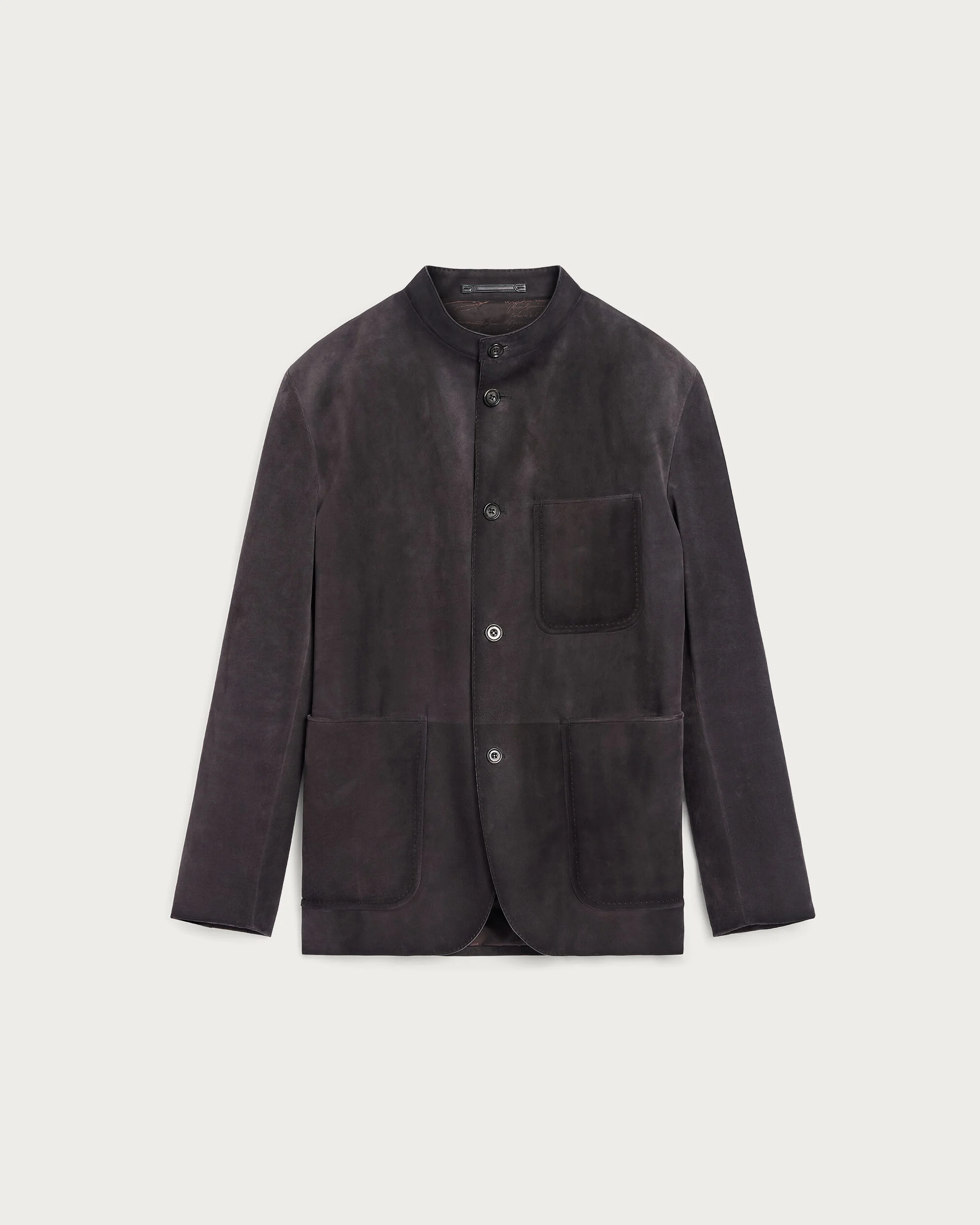 Patina Leather Foresti&egrave;re Jacket, Warm Purple Grey, hi-res