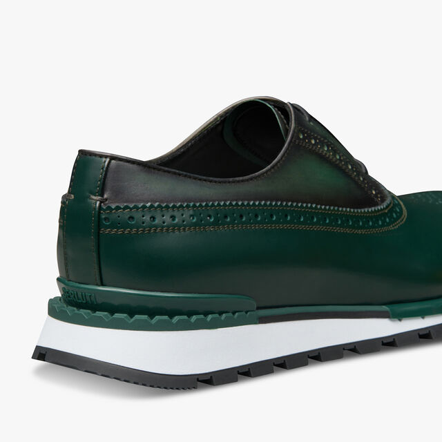 Fast Track Leather Sneaker, BEETLE GREEN, hi-res