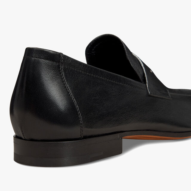 Lorenzo Kangaroo Leather Loafer, NERO, hi-res 5