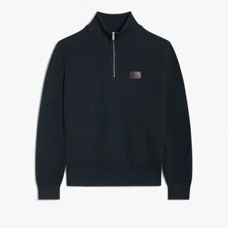 Pull Avec Col Zippé Shadow, NAVY, hi-res