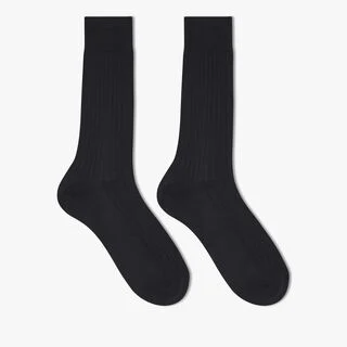 Alessandro Cotton Socks, NOIR, hi-res
