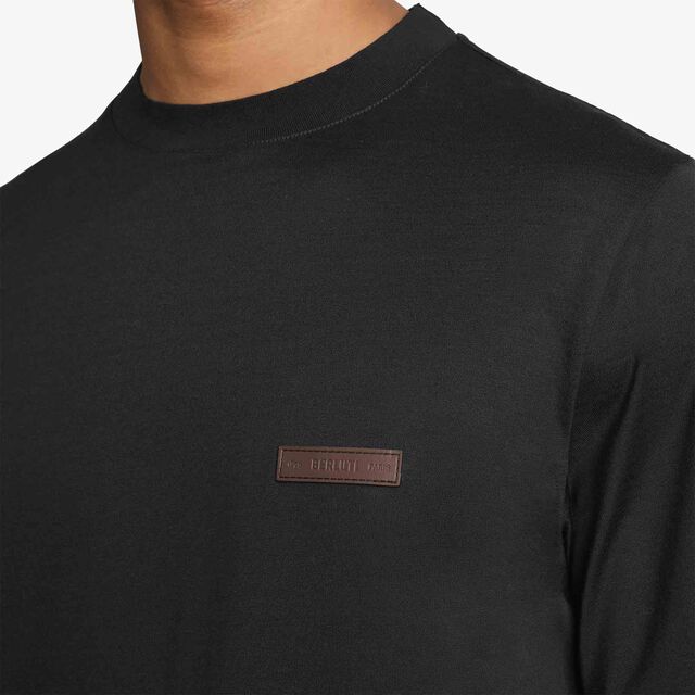 Leather Tab T-Shirt, COLD NIGHT BLUE, hi-res 5