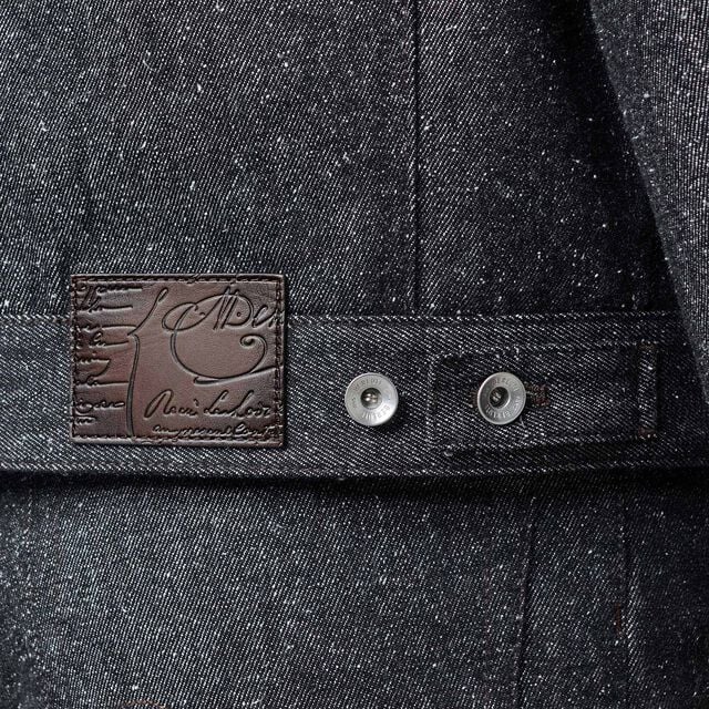 デニムジャケット, SPECKLED BLACK, hi-res 5