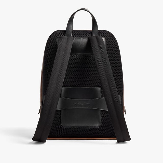Sac A Dos Working Day En Cuir Scritto, CACAO INTENSO, hi-res 3