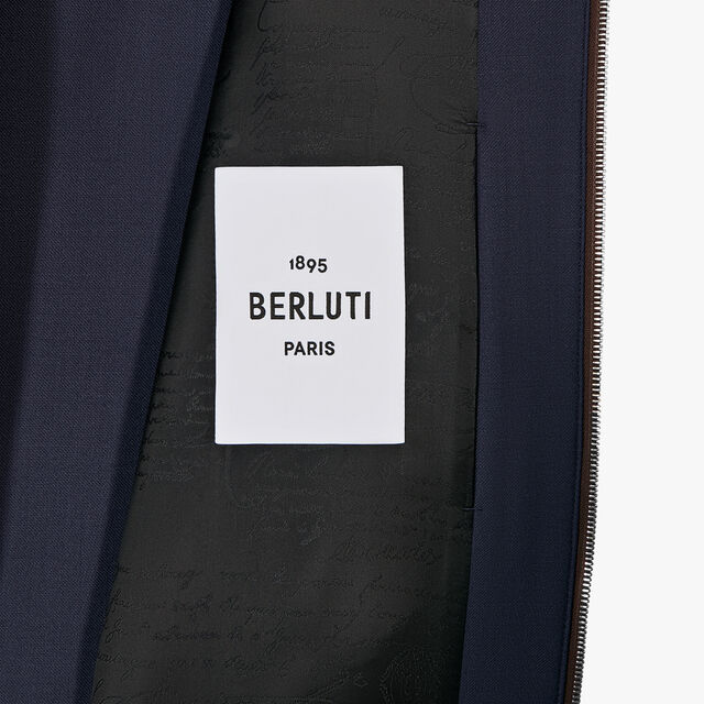 Wool Blouson With Leather Details, DENIM SPIRIT, hi-res 6