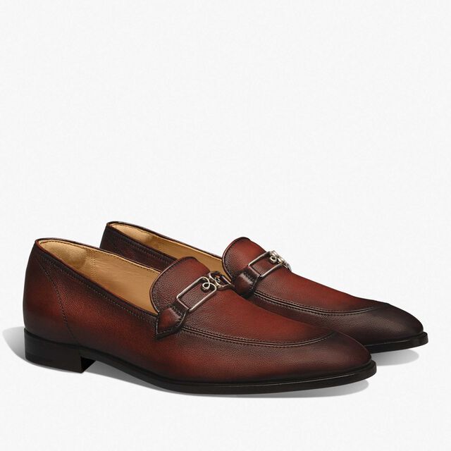 B Volute Leather Loafer, MATTONE, hi-res 3