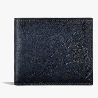 마코레 스크리토 레더 지갑, INDIGO DENIM, hi-res
