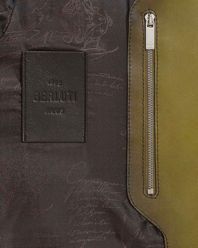 Leather Patina Un Jour Blouson, Light Nero Caviar, hi-res