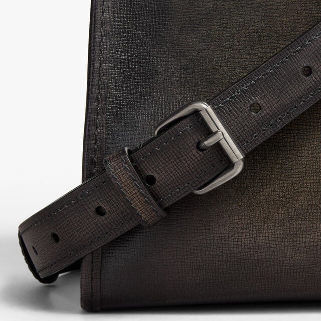 E'Mio Briefcase In Leather, GREY FLANEL, hi-res 8