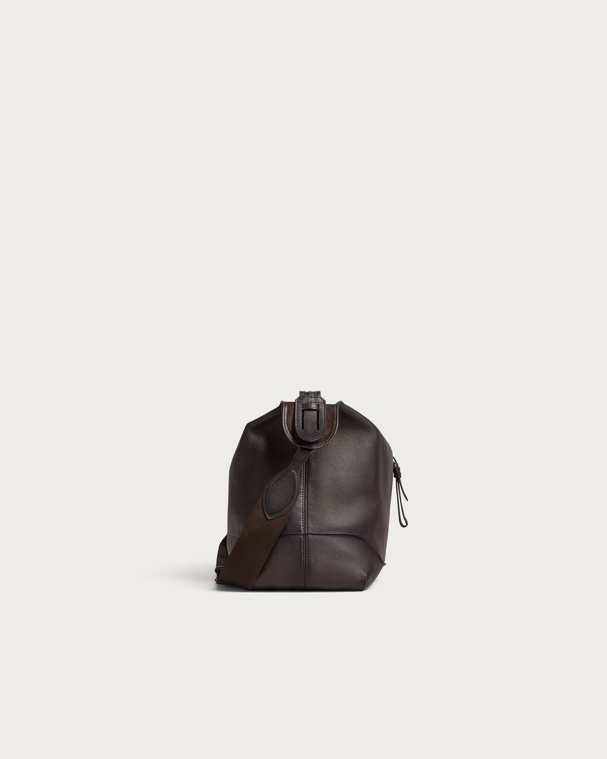 Un Jour Hobo Shoulder Bag, Dark Brown, hi-res