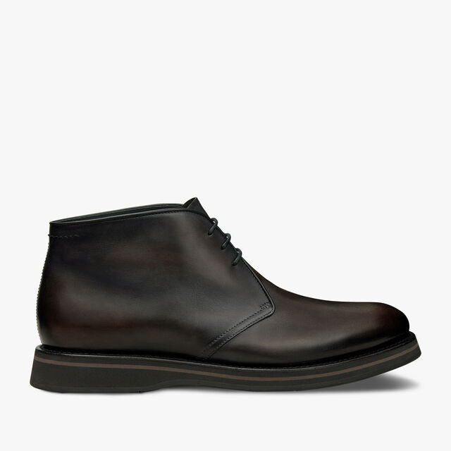 Alessio Leather Boot, CHARCOAL BROWN, hi-res 1