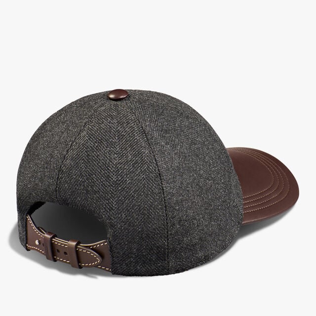 Herringbone Baseball Cap, MIDNIGHT GREY, hi-res 2