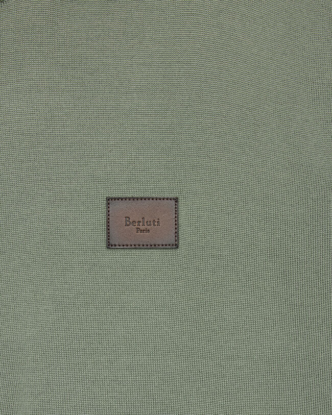 Blouson R&eacute;versible avec D&eacute;tail en Cuir, Salvia, hi-res