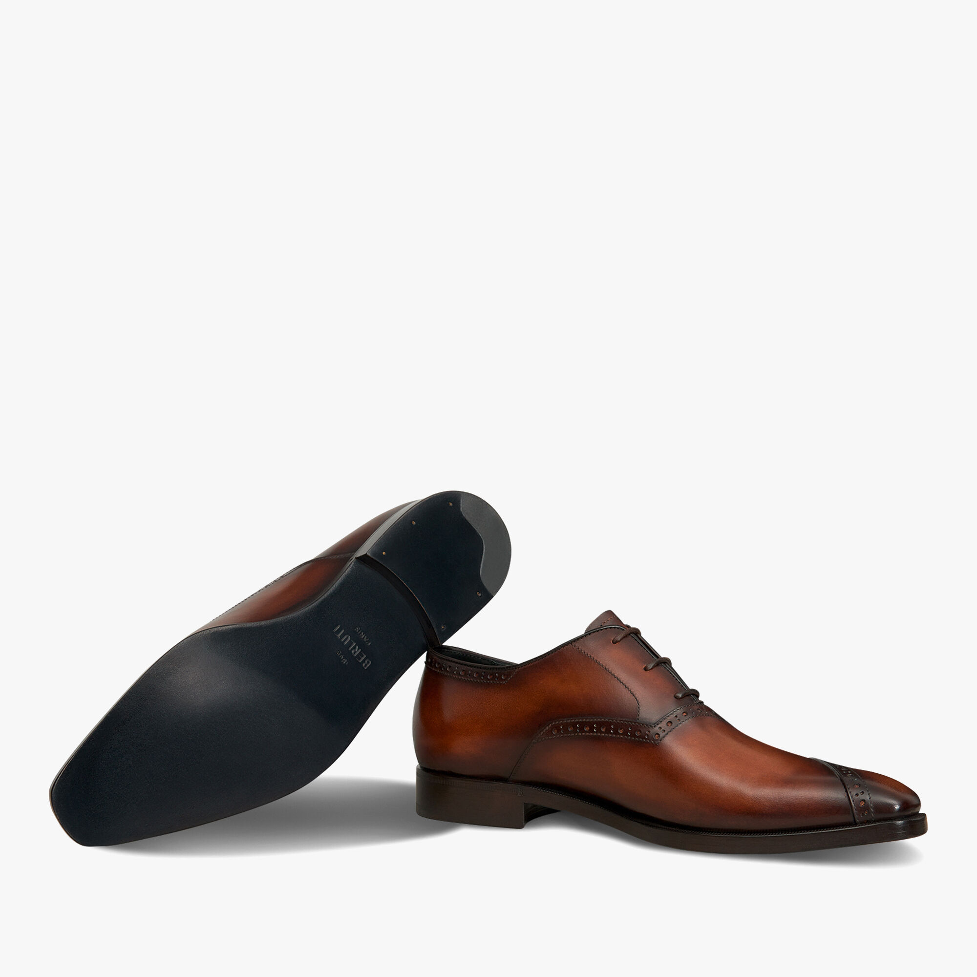 Demesure Leather Oxford, CACAO INTENSO, hi-res 4