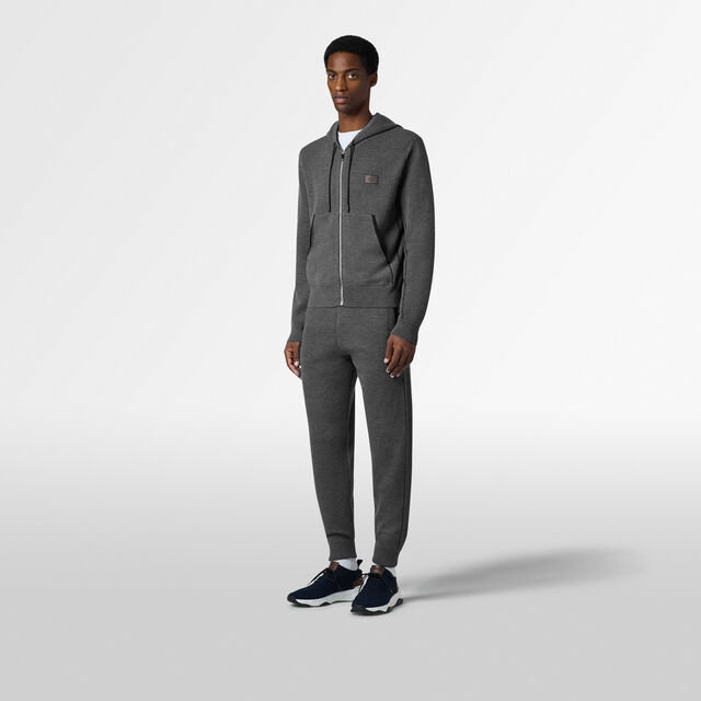 Shadow Zip-up Hoodie, MIDNIGHT GREY, hi-res 4