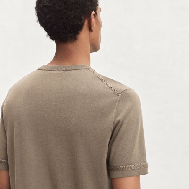 B-Thabor Short Sleeves Crewneck, SEPIA    , hi-res 3