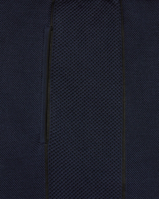 Shadow Pants with Leather Details, Navy, hi-res