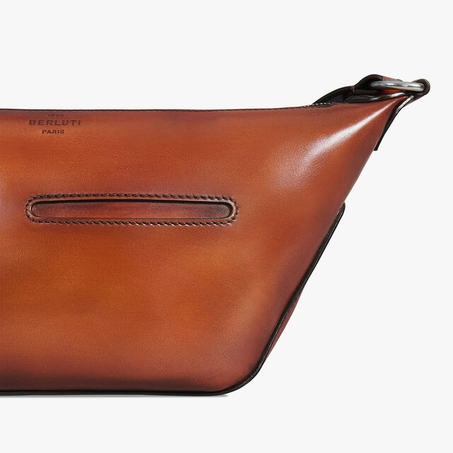 Toujours Soft Zipped Hobo Xs Leather Messenger, ARANCIO VERMIGLIO, hi-res 6