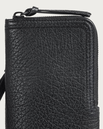 Neck Zipped Pouch, Deep Black, hi-res