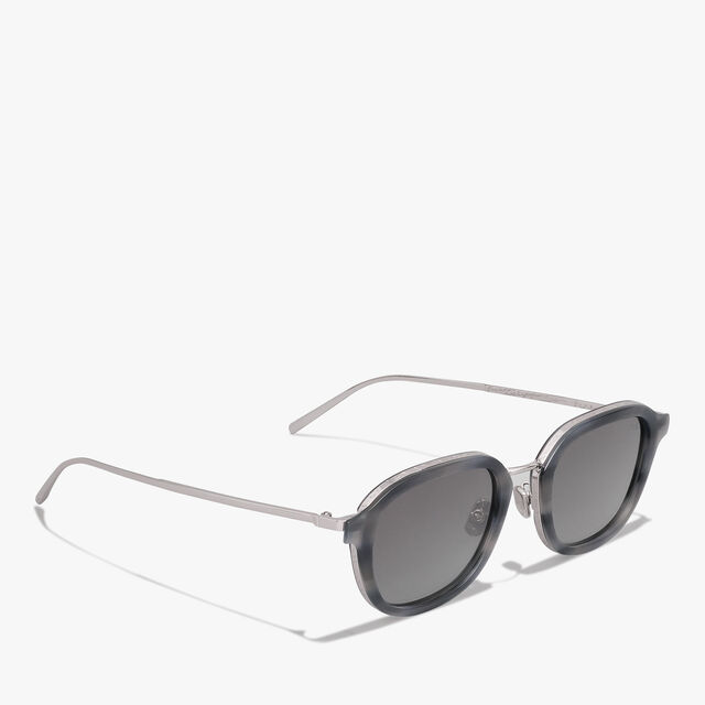 Equinox Metal And Acetate Sunglasses, LIGHT ALUMINIO + SMOKE, hi-res 2