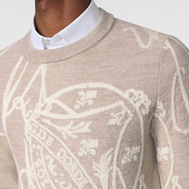 Giant Scritto Crewneck, FLUFFY BEIGE, hi-res 4