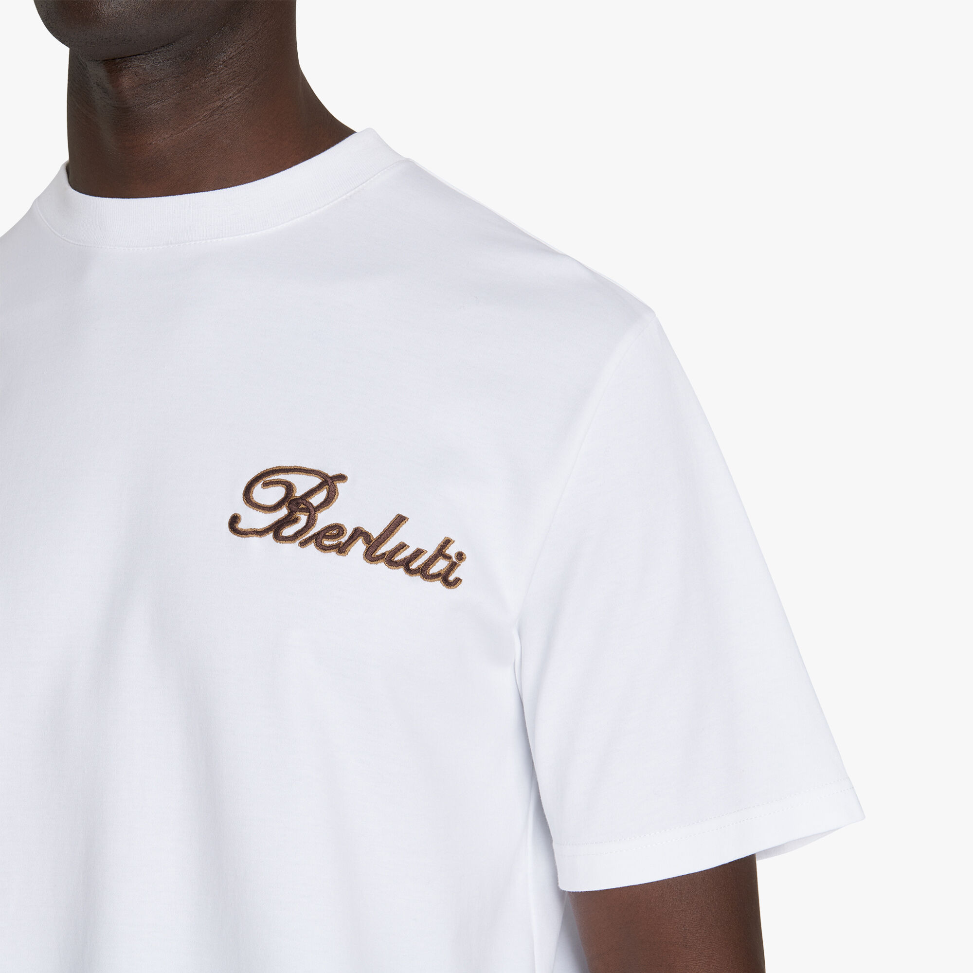 SMALL EMBROIDERED LOGO T-SHIRT | Berluti US