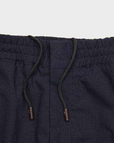 Fast Track Jogpants with Leather Zip-puller, Marine, hi-res