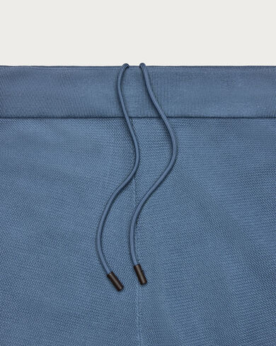 Shadow Jogpants with Leather Detail, Dark Woad, hi-res