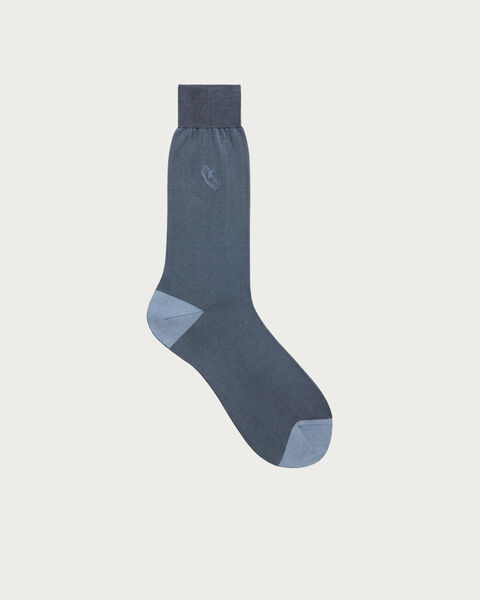 Andy Socks with Alessandro Embroidery, Winter Blue & Valley Green, hi-res