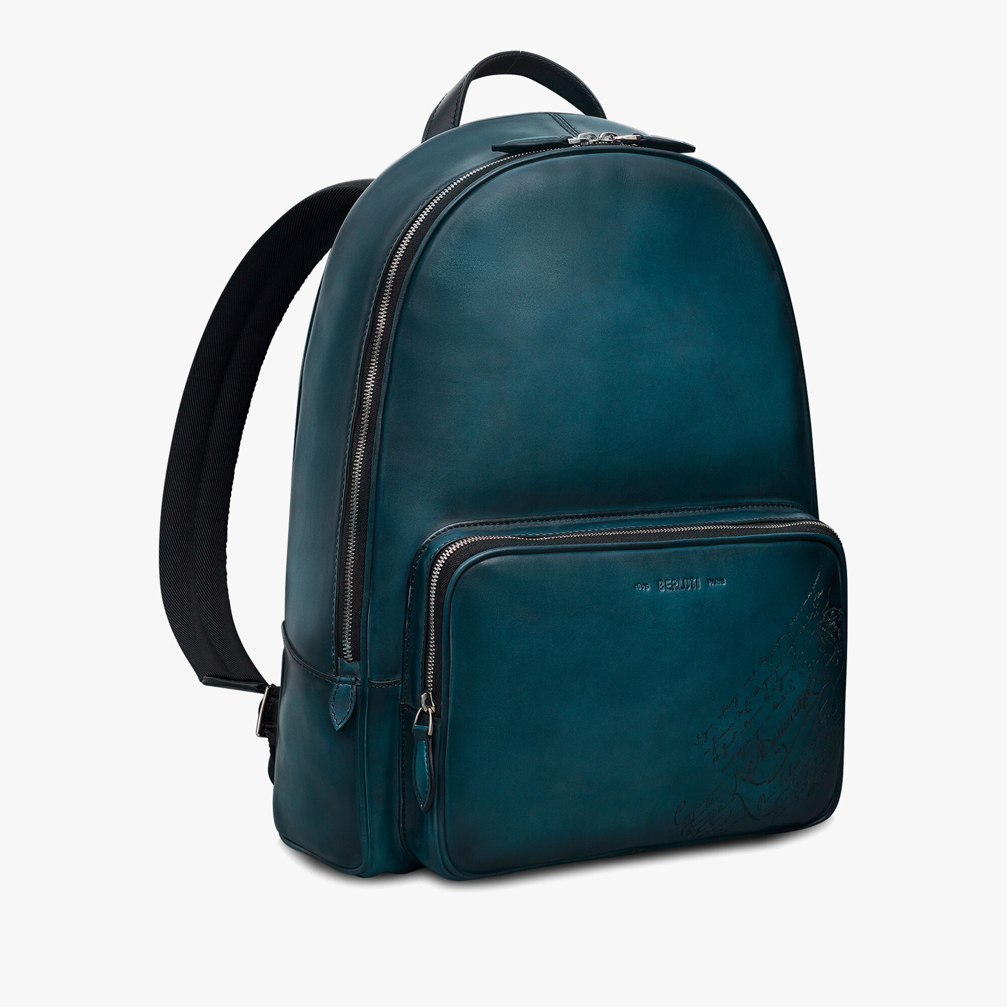 Time Off Scritto Leather Backpack Berluti PL
