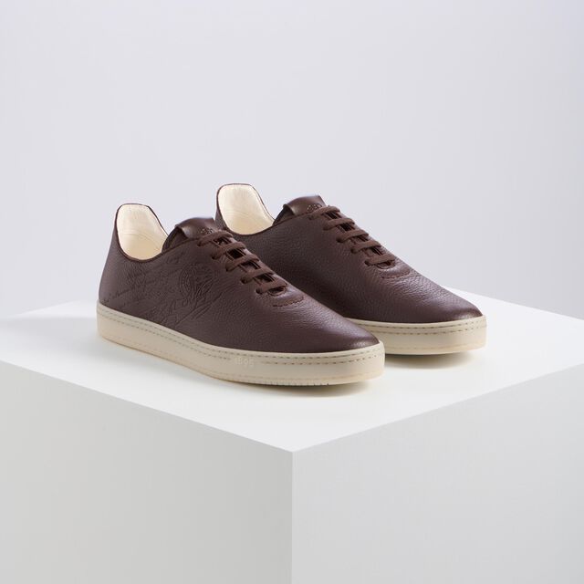 Eden Scritto Leather Sneaker, WINDSOR WINE, hi-res 8