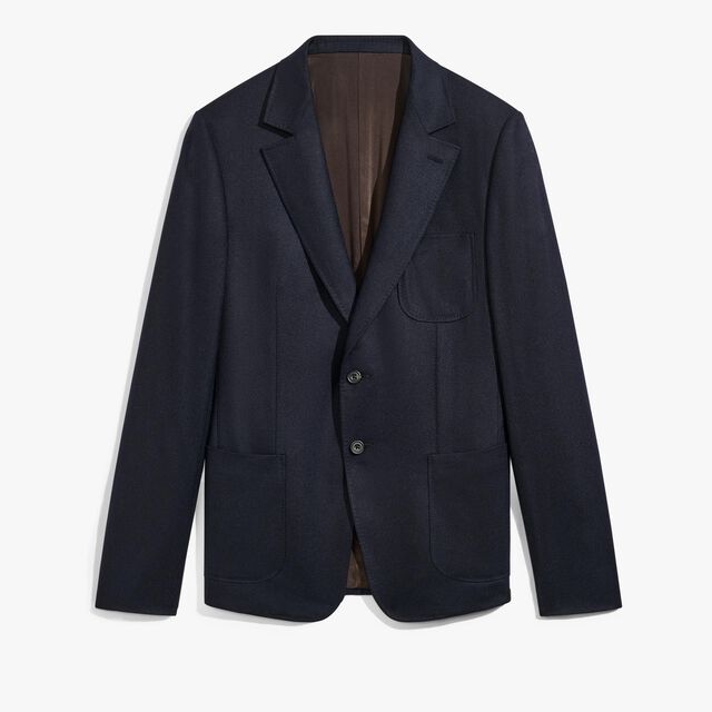 Veste En Cachemire Stretch, COLD NIGHT BLUE, hi-res 1