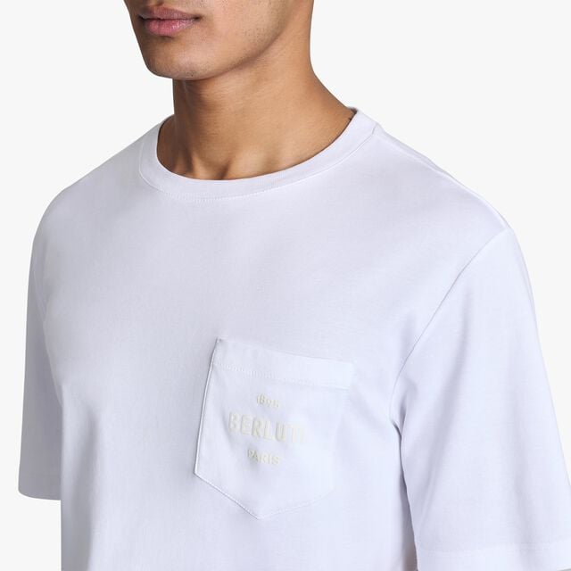 T-Shirt Avec Logo Sur La Poche, BLANC OPTIQUE, hi-res 5