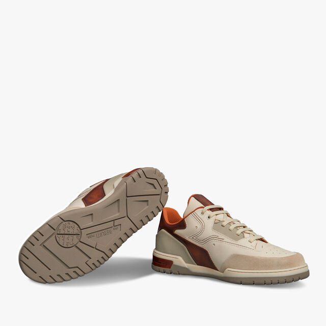Playoff Leather Sneaker, OFF WHITE & CACAO INTENSO, hi-res 5