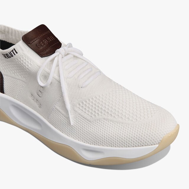 Shadow Knit And Lagoon Calf Sneaker, WHITE, hi-res 4
