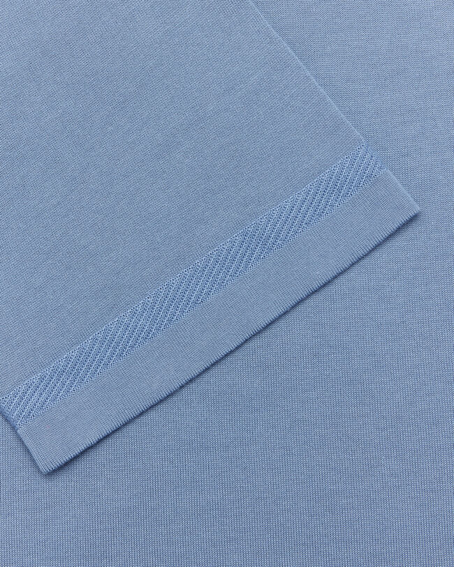 B-Thabor Embroidery Short-Sleeves Crewneck, Dark Woad, hi-res