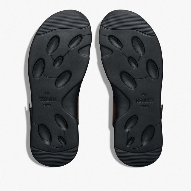 Sandale Shadow En Cuir, BLACK + CACAO INTENSO, hi-res 4