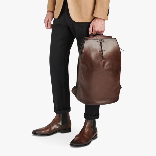Alessandro Leather Backpack, BRUN, hi-res 10