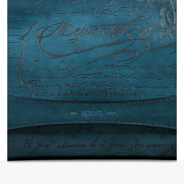 Tersio Scritto Leather Pouch, STEEL BLUE, hi-res 5