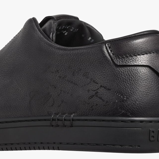 Slip-On Sneaker Playtime En Cuir De Veau Venezia Softy Scritto, NERO GRIGIO, hi-res 8