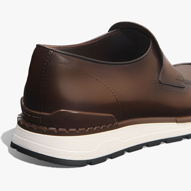 Fast Track Venezia Calf Leather Sneaker, MARRONE INTENSO, hi-res 5